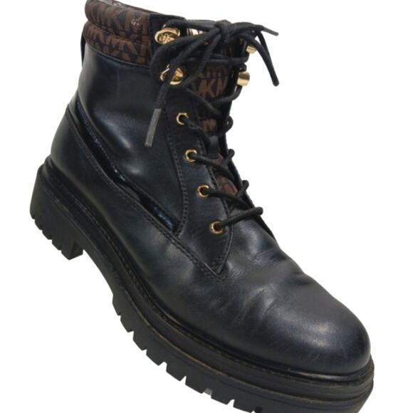 FS2205 GUC $225 MICHAEL Michael Kors Combat Boots size 9M - Picture 3 of 11